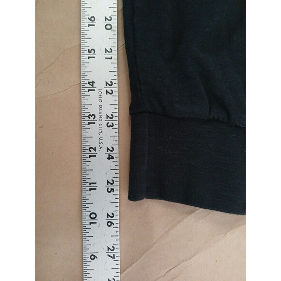 Pact Jumpsuit Womens S Black Organic Cotton Drawstring Luxe Athleisure - Picture 3 of 6